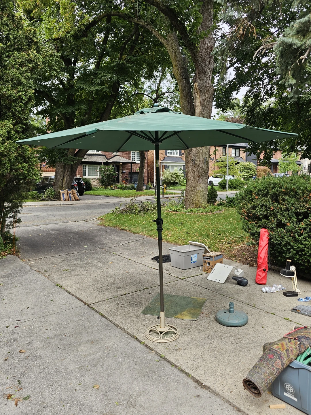 2 Green Outdoor Patio Umbrella