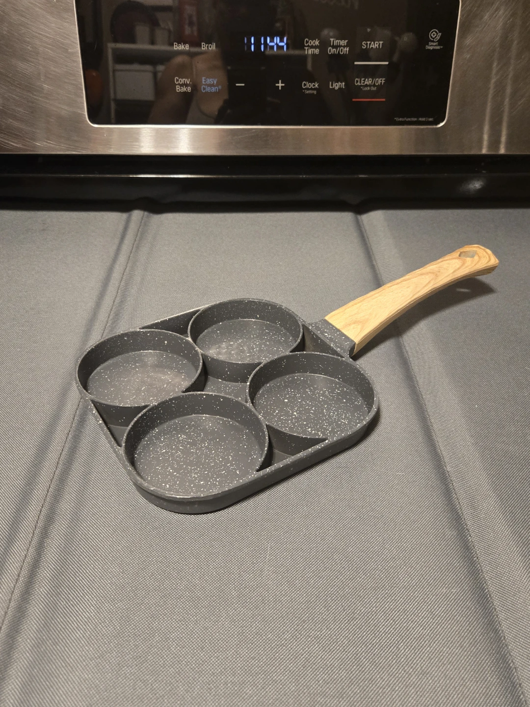 Nonstick 4-Cup Granite Egg Frying Pan & Pancake Skillet