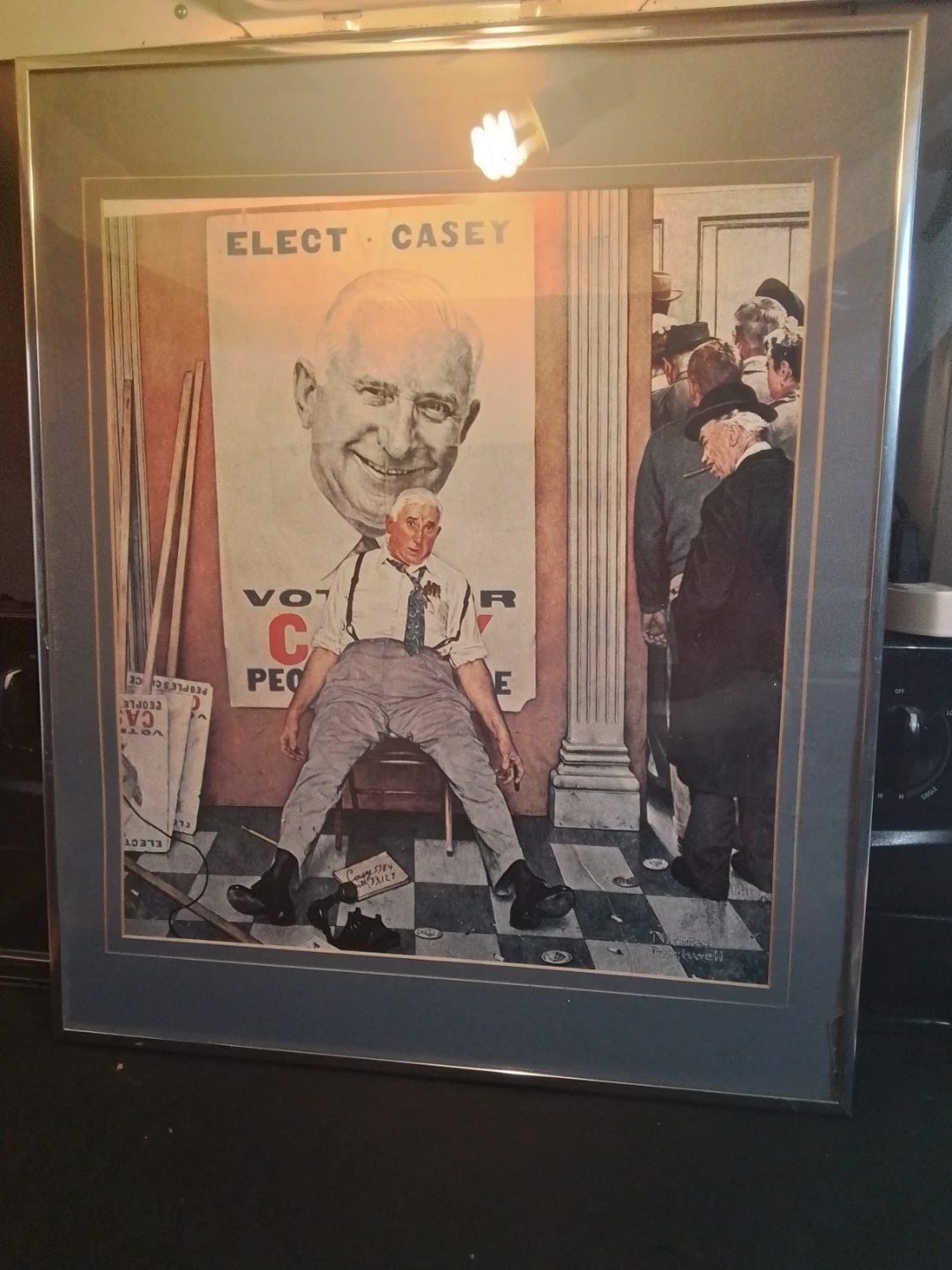 Vintage Norman Rockwell "Elect Casey"