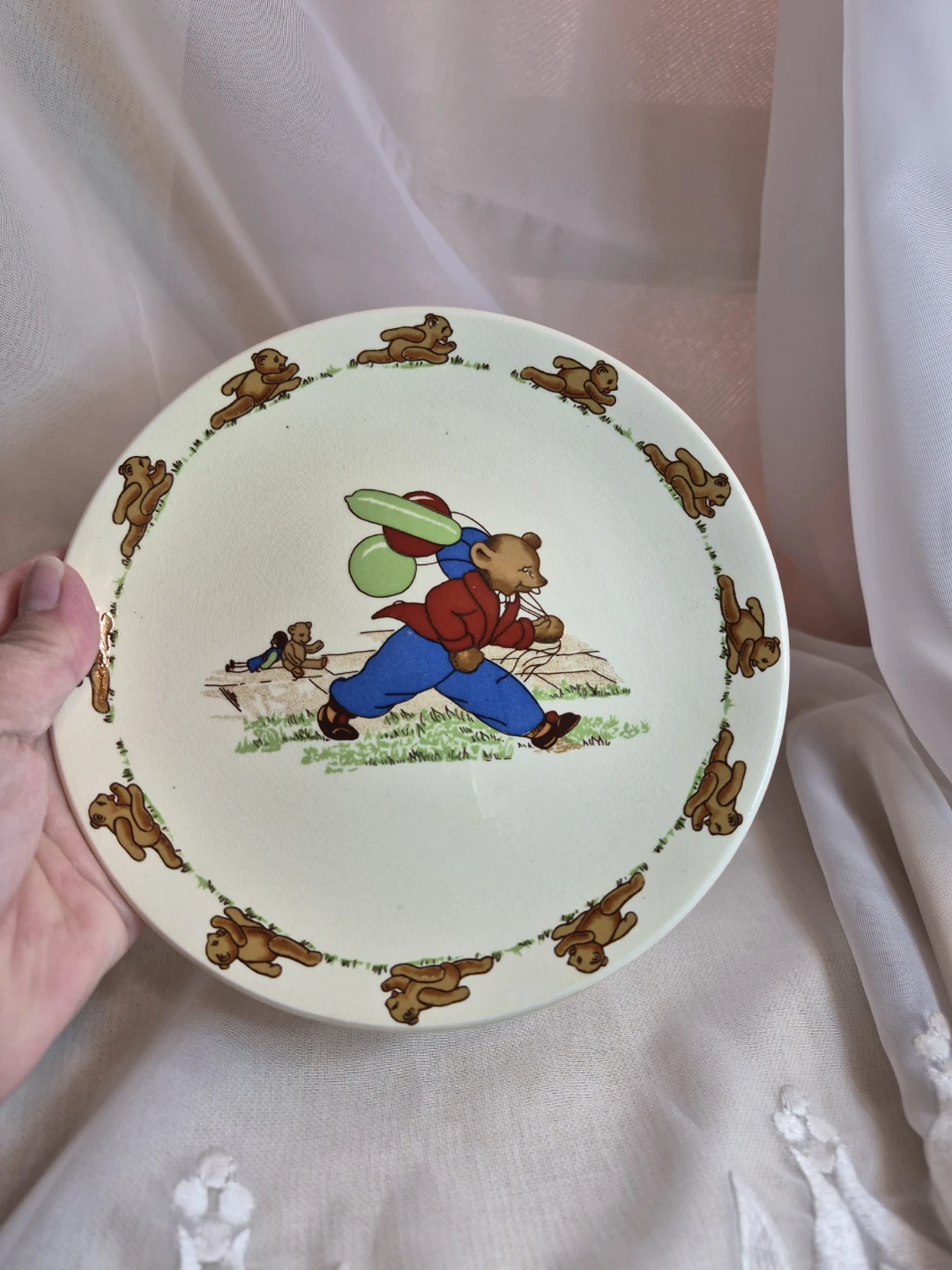 Vintage 6 3/4" Round Bone China England Bunny - photo 5