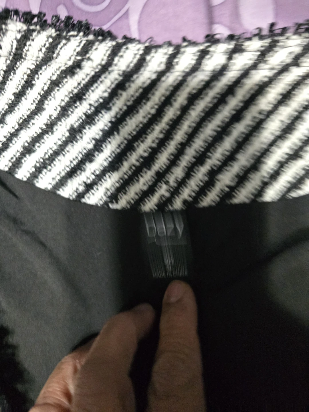 Dazy Black and White Striped Vest - photo 2