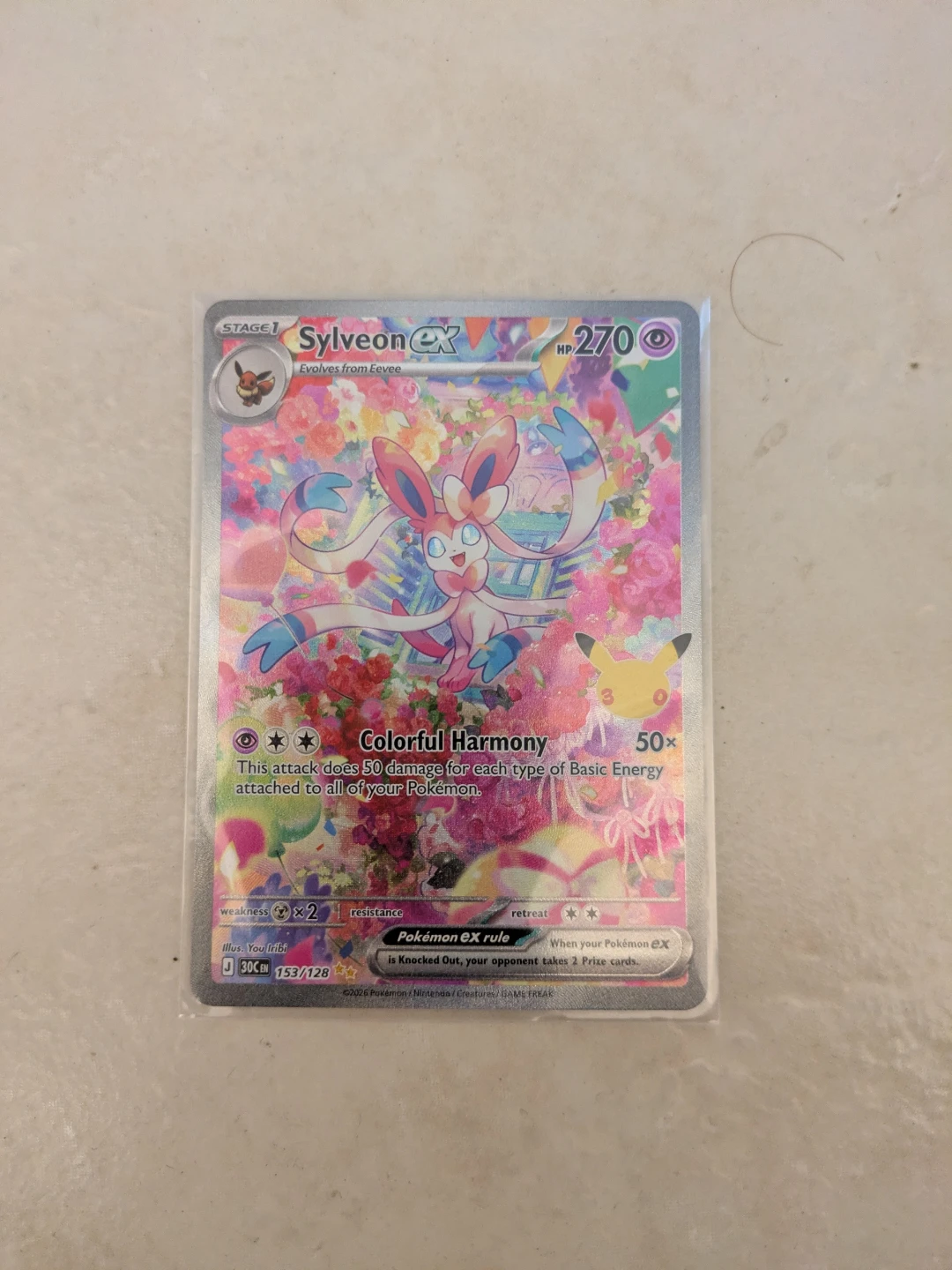 30th celebrations Sylveon Ex SIR