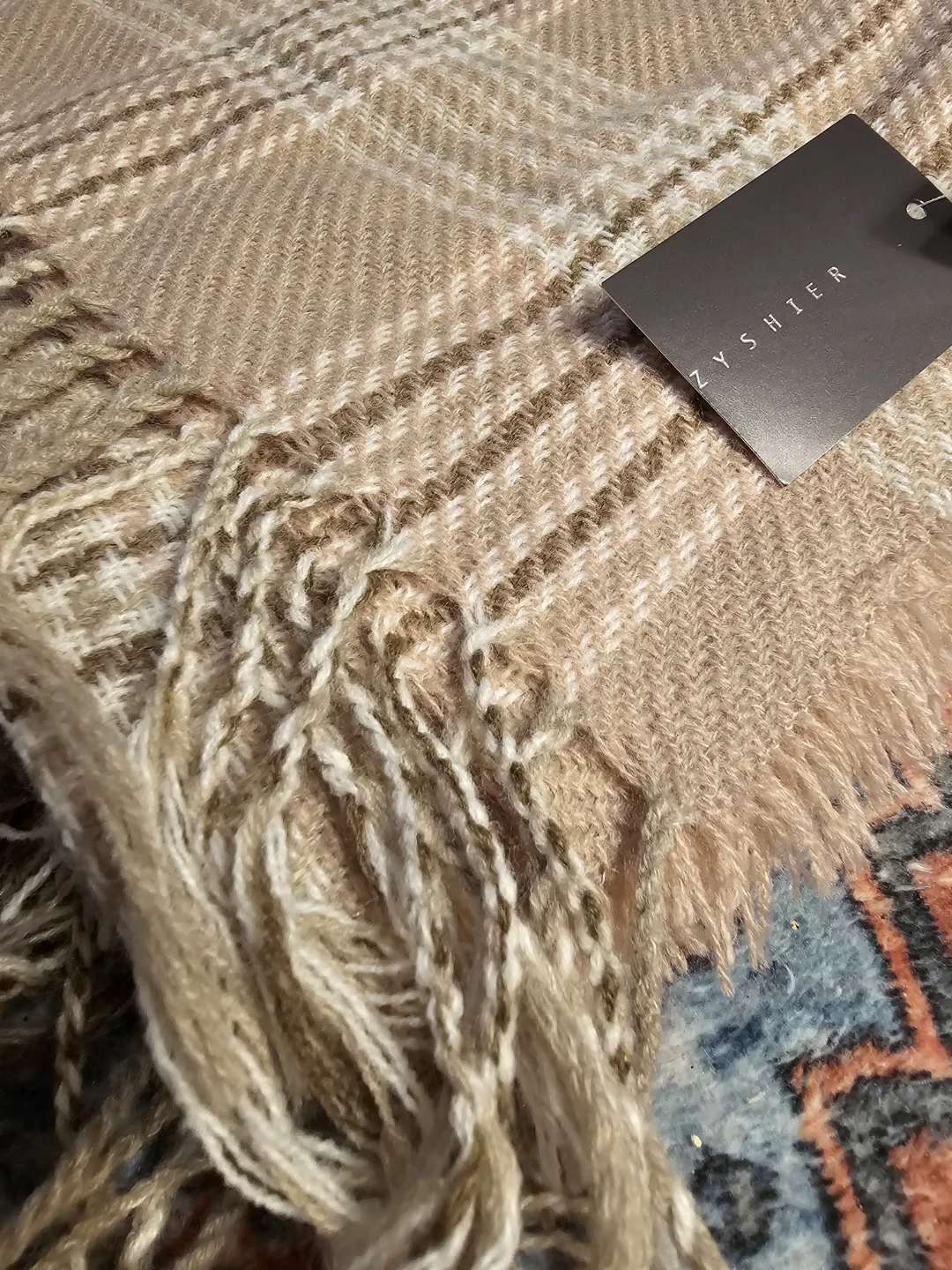 Plaid and Houndstooth Scarf Set - photo 3