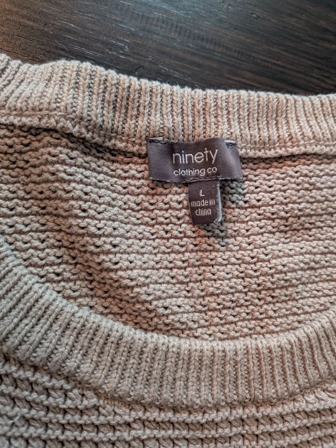 Ninety Clothing Co. Beige Knit Vest - photo 2