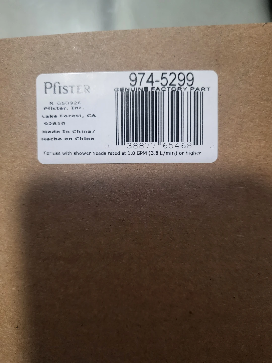 Pfister 974-5299 Shower Head Cartridge - photo 5