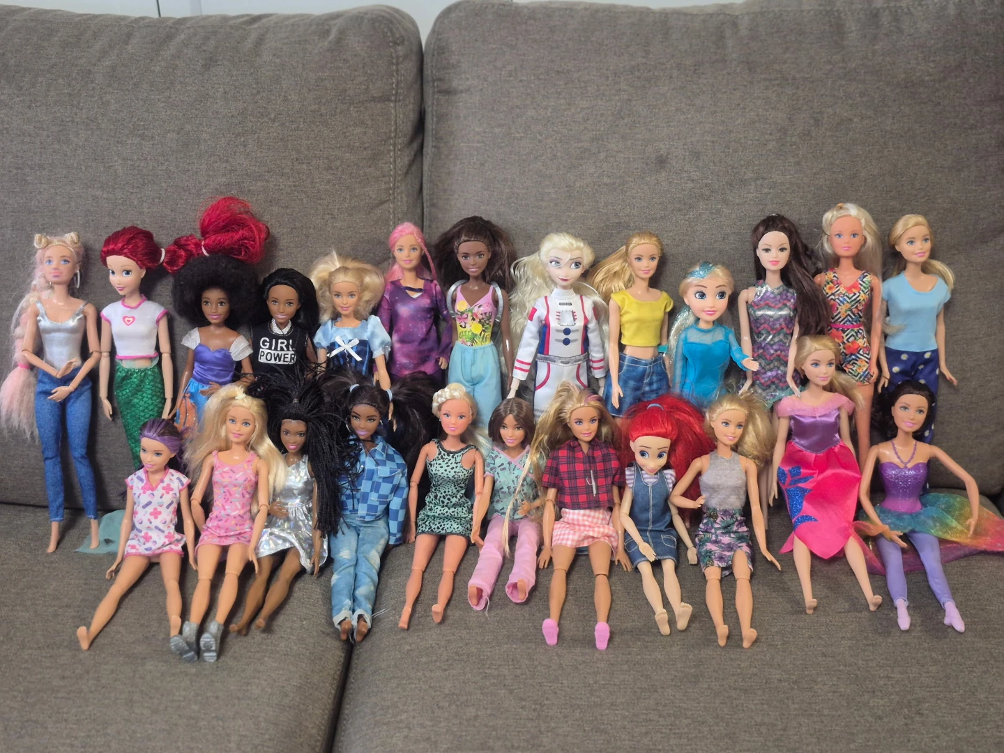 Large Barbie Doll Collection and Accessories