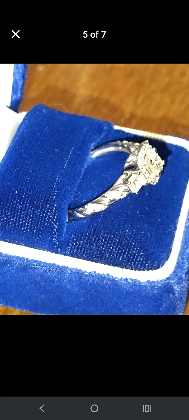 Vintage princess cut 3/4 tw diamond ring - photo 5