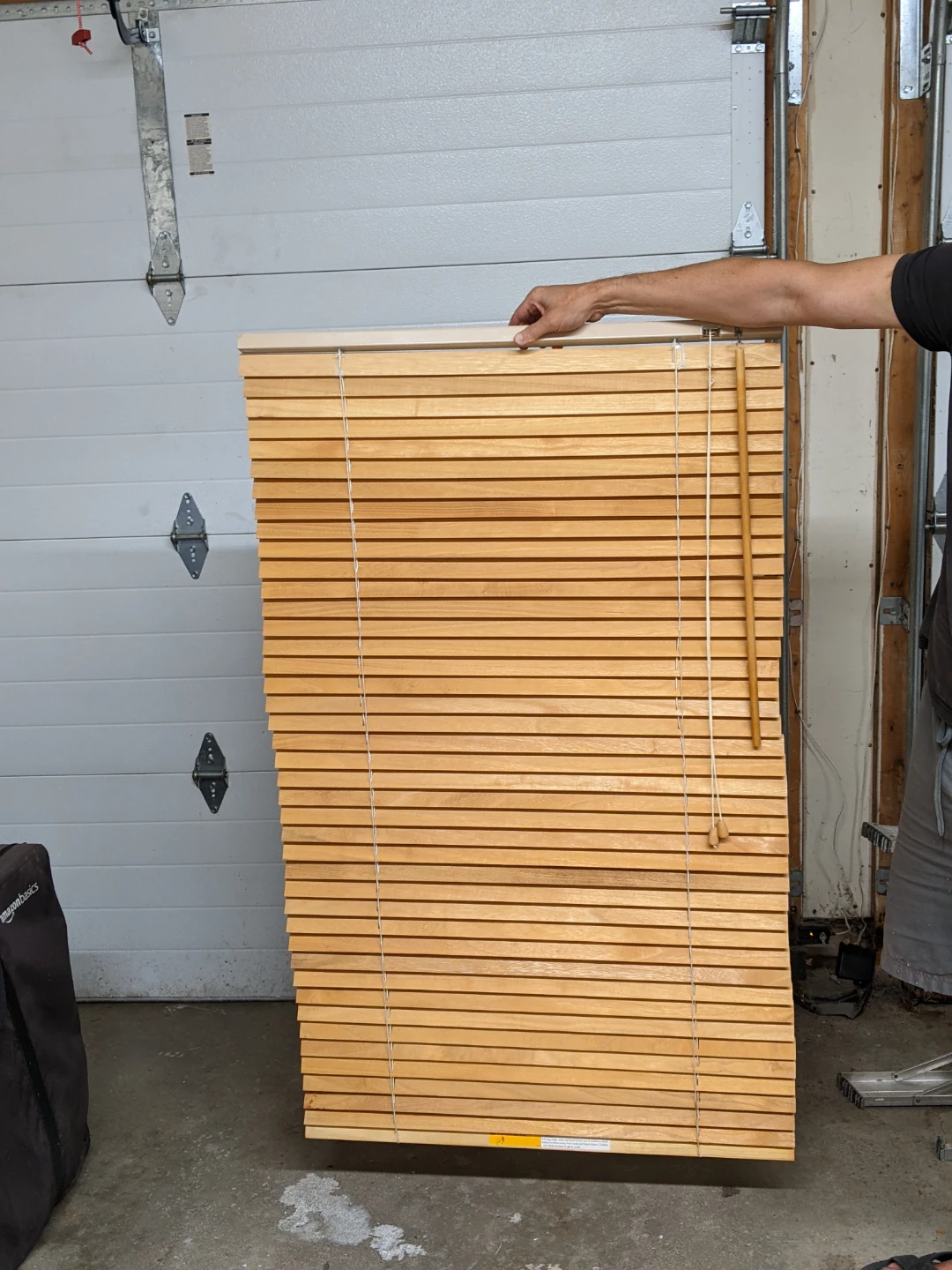 IKEA LINDMON Real Wood Venetian Blinds – Natural Wood (80x133cm)