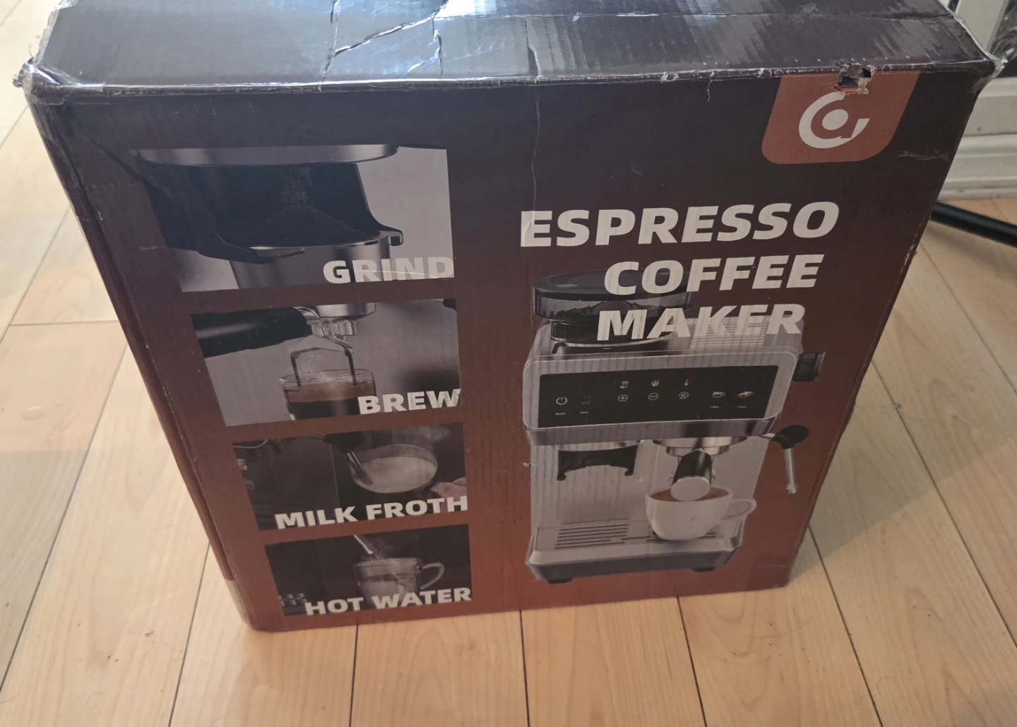 AMZCHEF CM1626 Espresso Maker with Grinder - photo 2