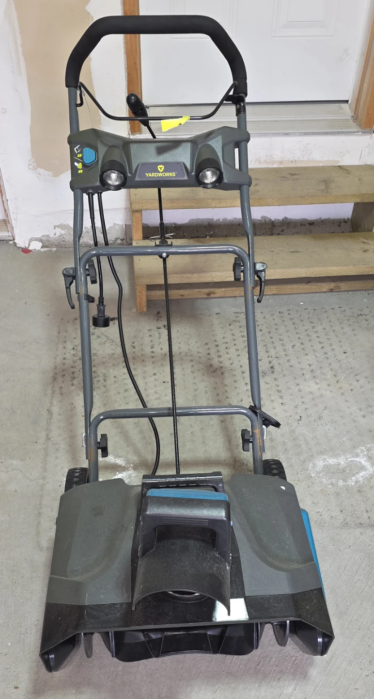 Yardwork Electric Cord Snowblower