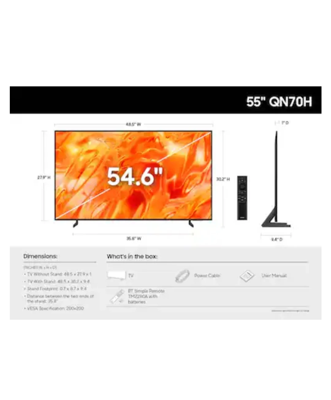Samsung 55" Class QN70H Series Neo QLED 4K TV - photo 2