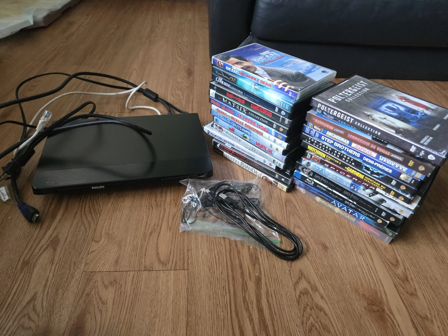 DVDs and Philips Blu-ray/DVD Player Bundle