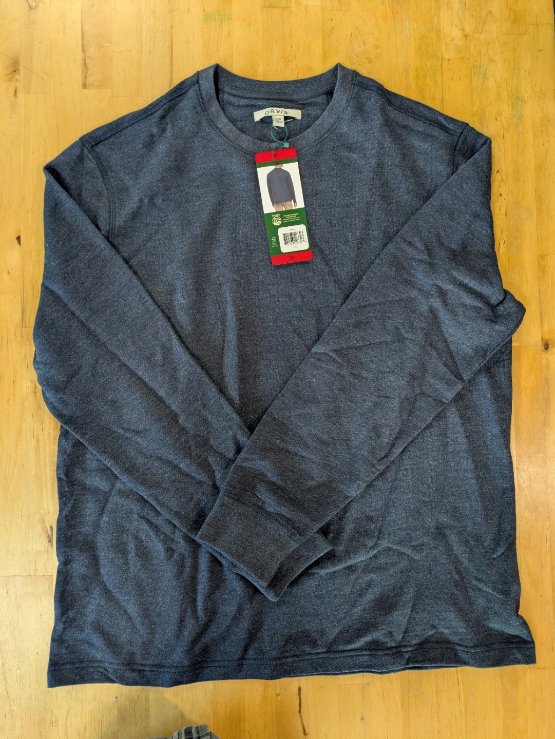 New Orvis Crewneck Sweater - Blue, Size Medium - photo 2