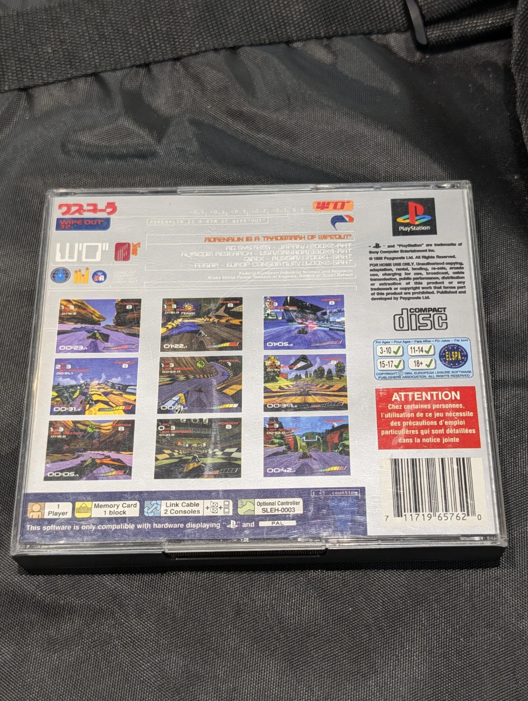Wipeout PS1 PAL game Platinum Edition - photo 4