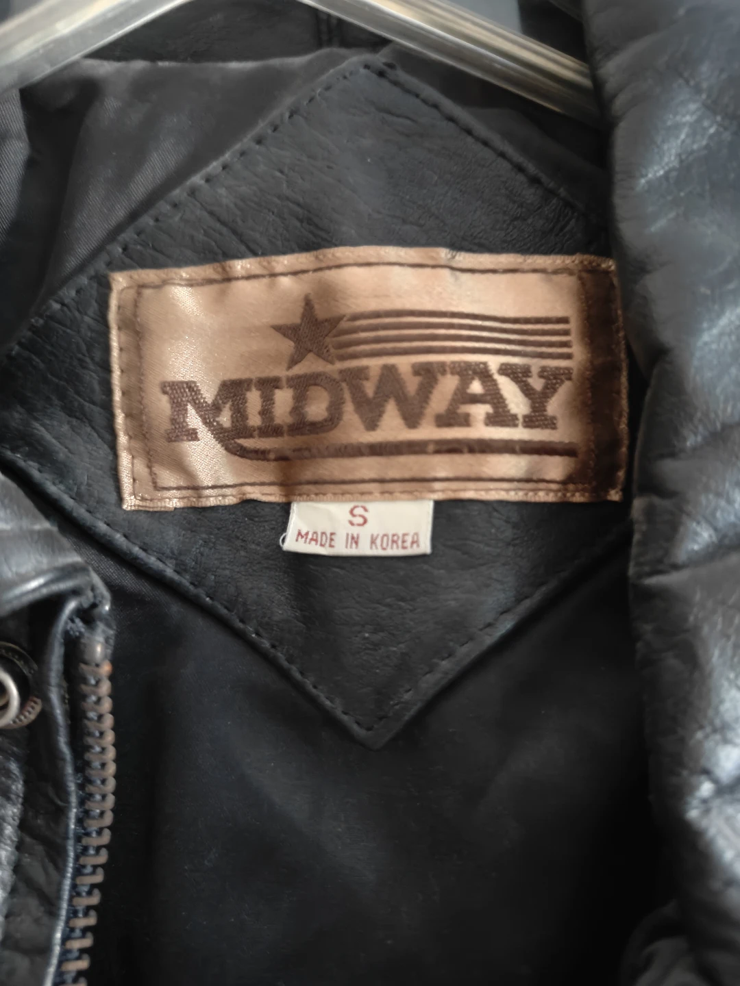Midway Vintage Black Leather Jacket - photo 2