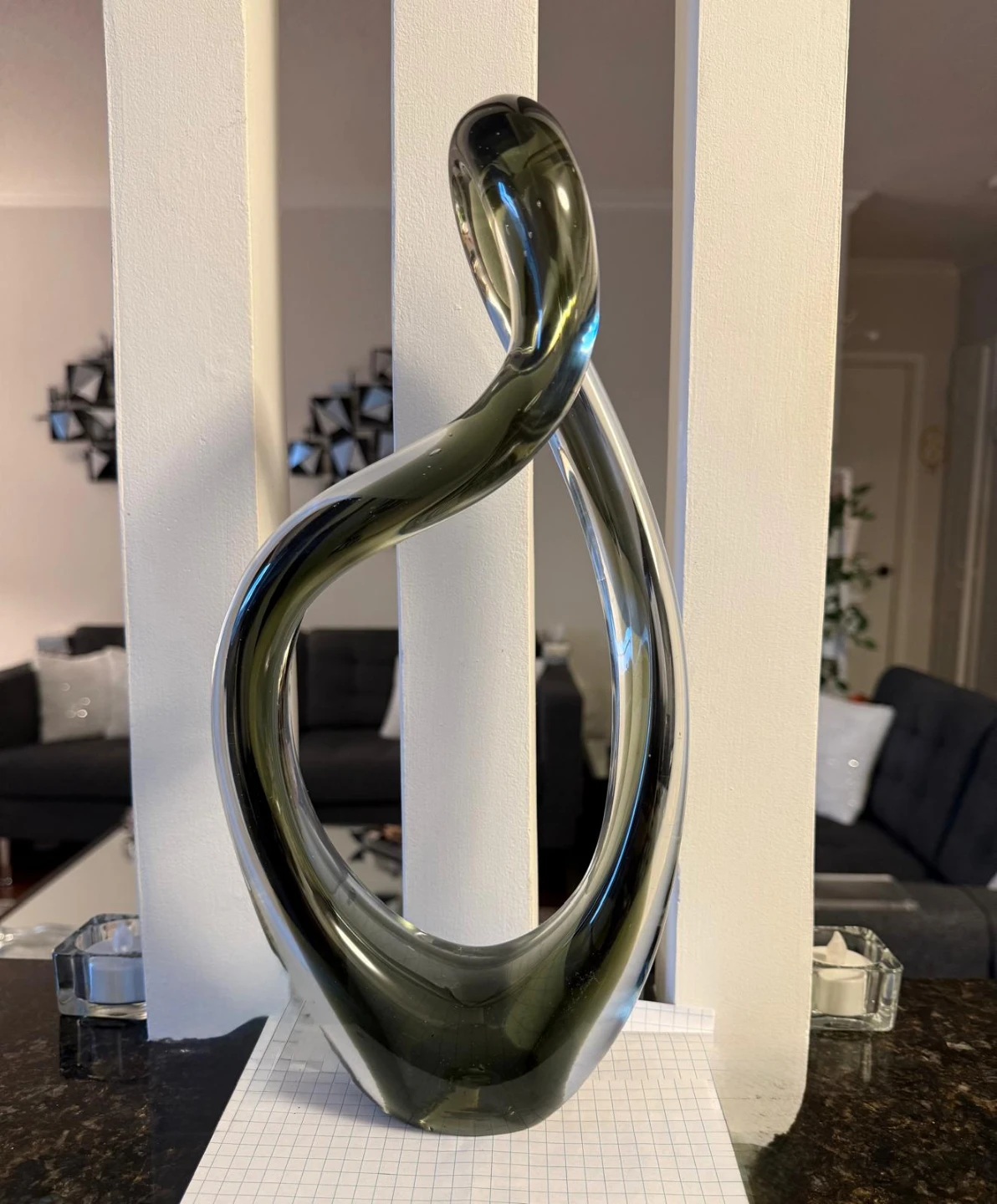 Abstract Glass Sculpture