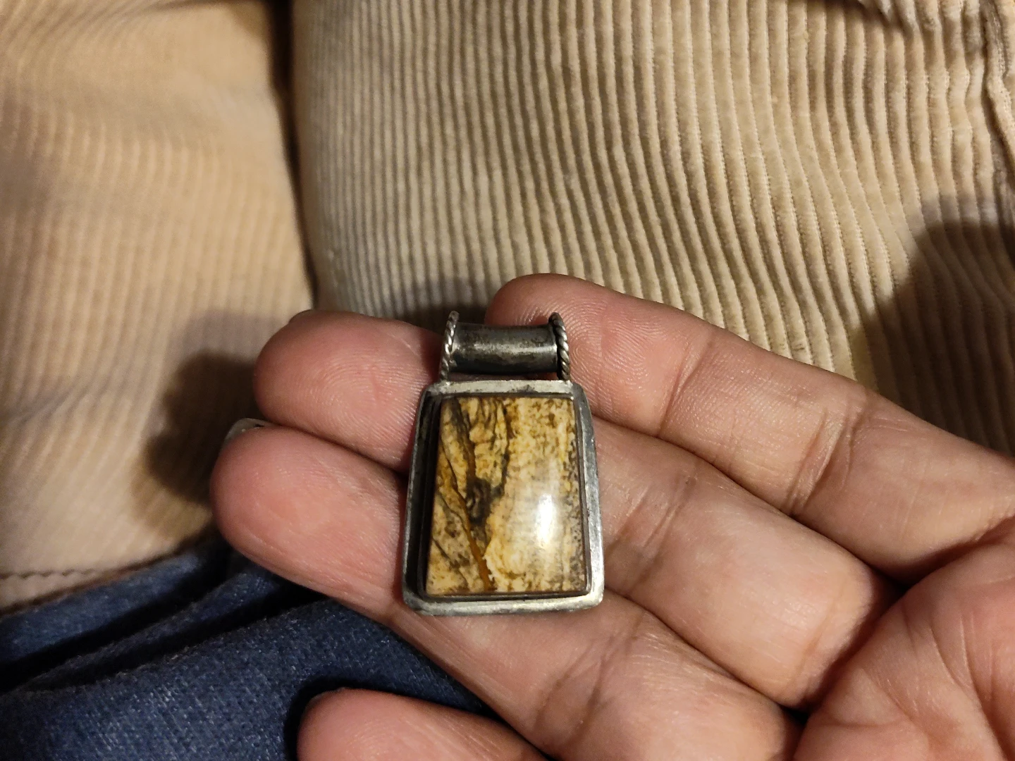 Sterling Silver and Stone Pendant - photo 3