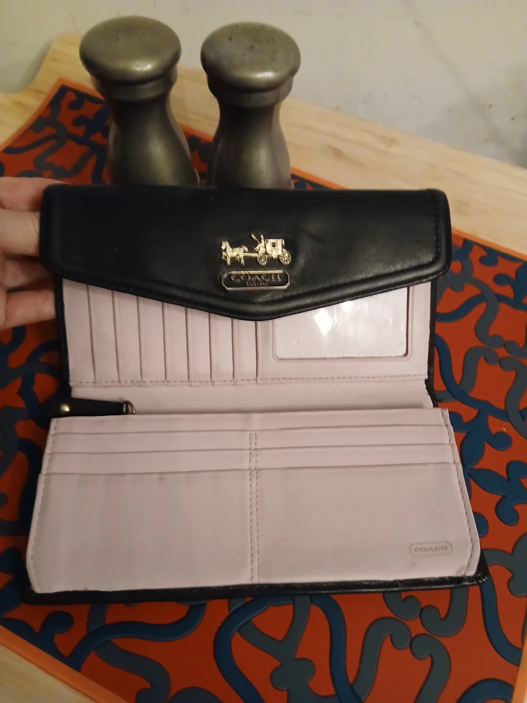 Coach Black Leather Wallet Madison - photo 2