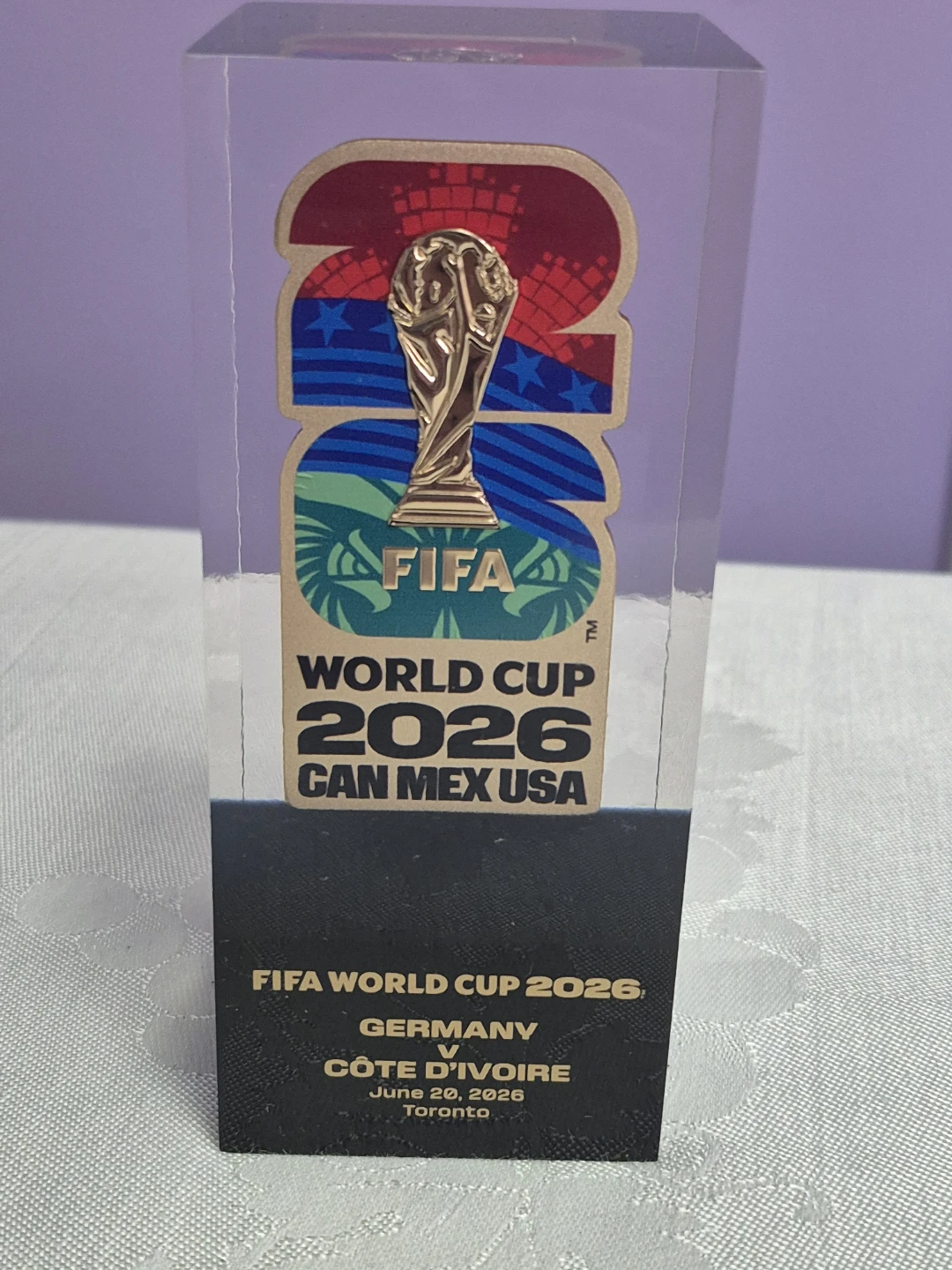 FIFA World Cup 2026 Germany v Cote d'Ivoire Commemorative Block