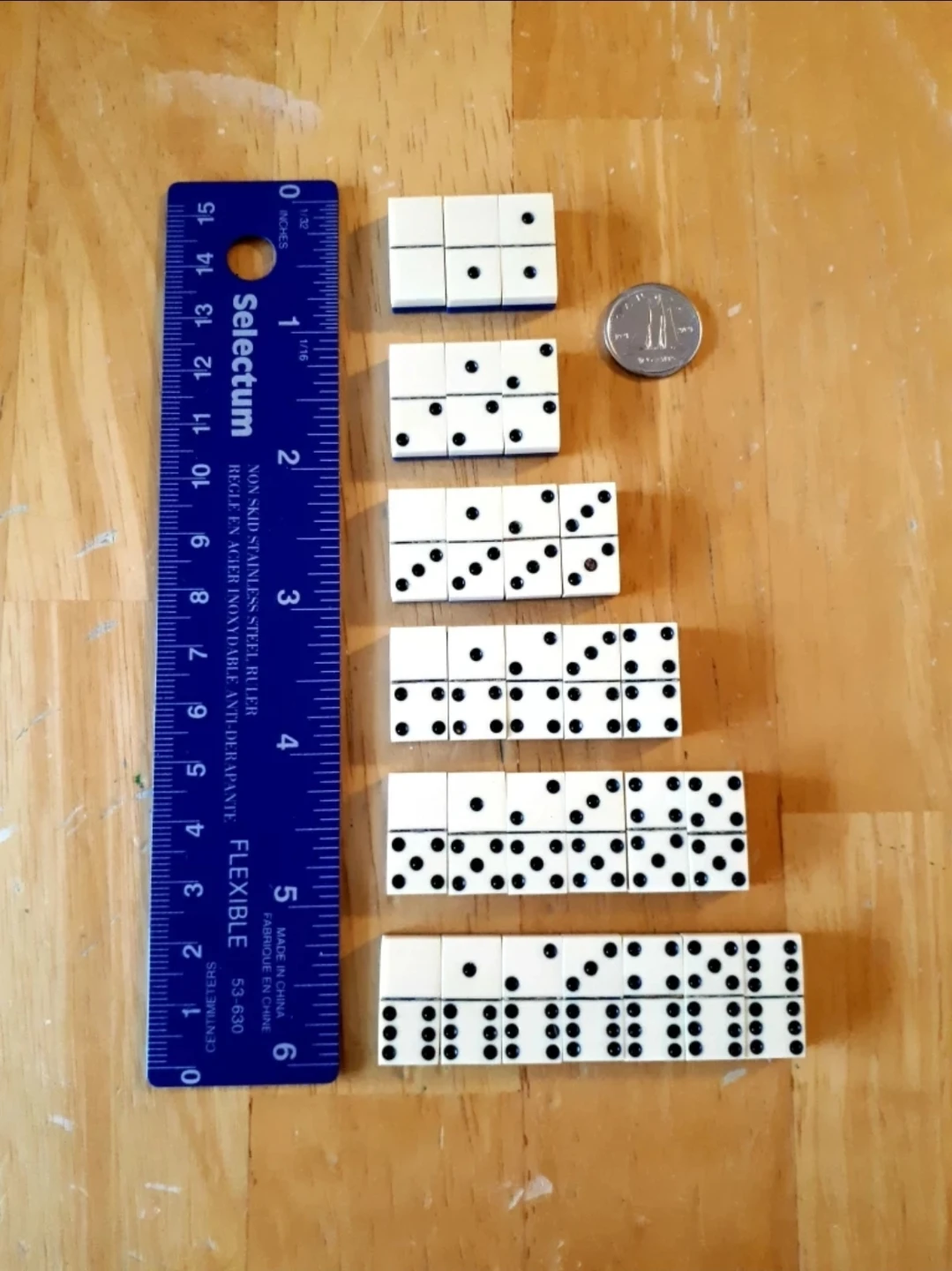 Antique Miniature Dominoes: Full Set in Box - photo 3