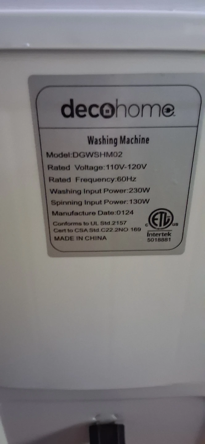 Deco Home Twin Tub Portable Washing Machine DGWHMO2 - photo 3