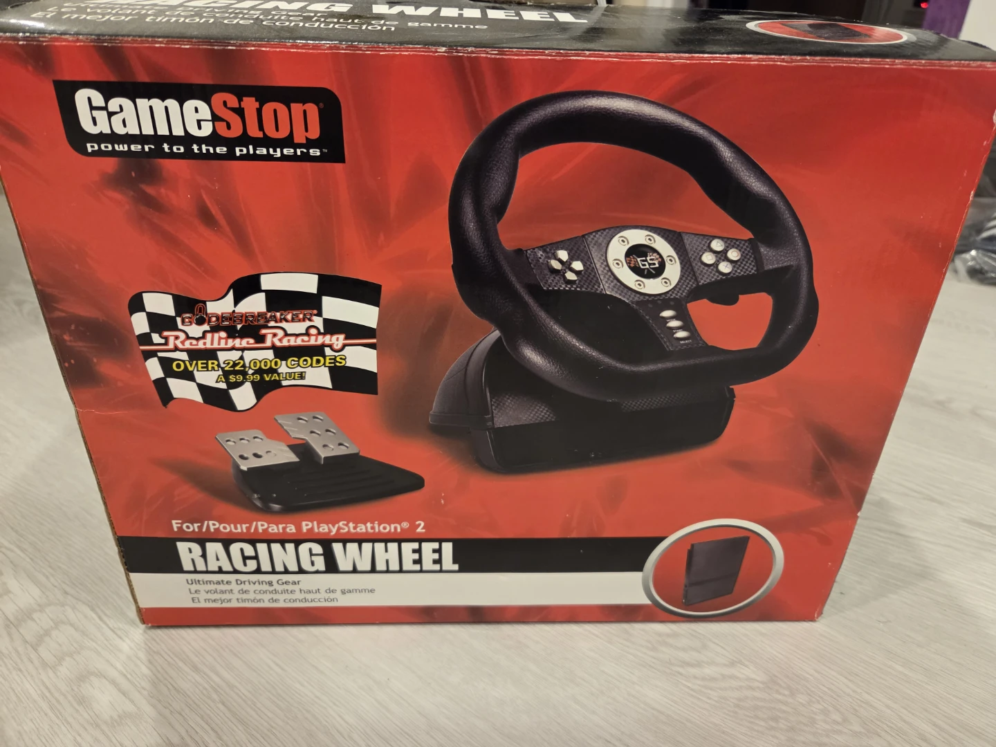 GameStop Racing Wheel for PlayStation 2 PS2