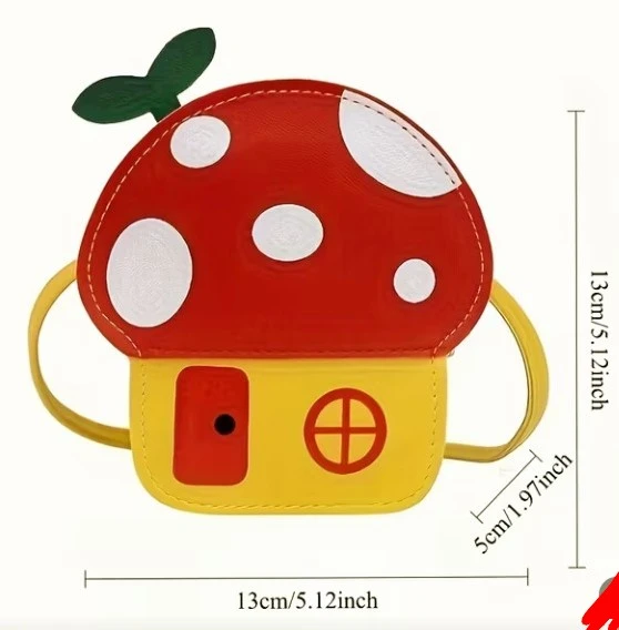 Mushroom House Coin Purse