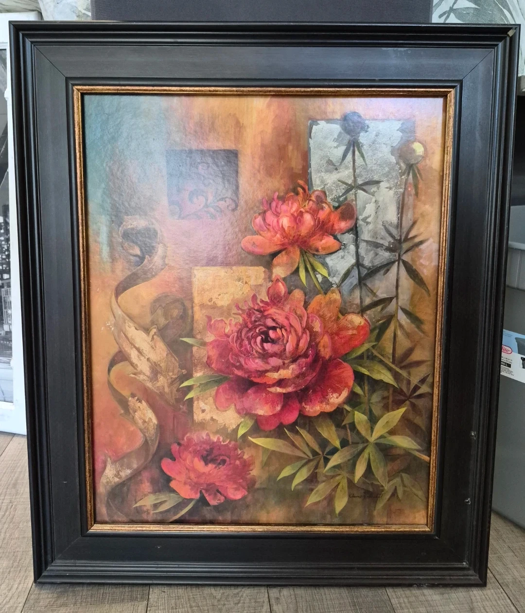 Floral Peony Framed Wall Art