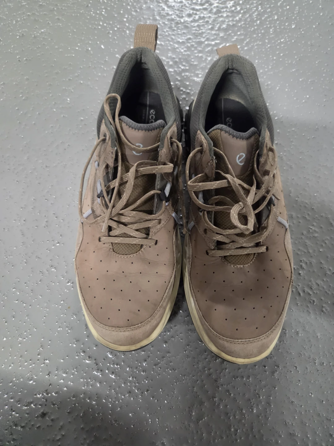 ECCO Brown Leather Sneakers