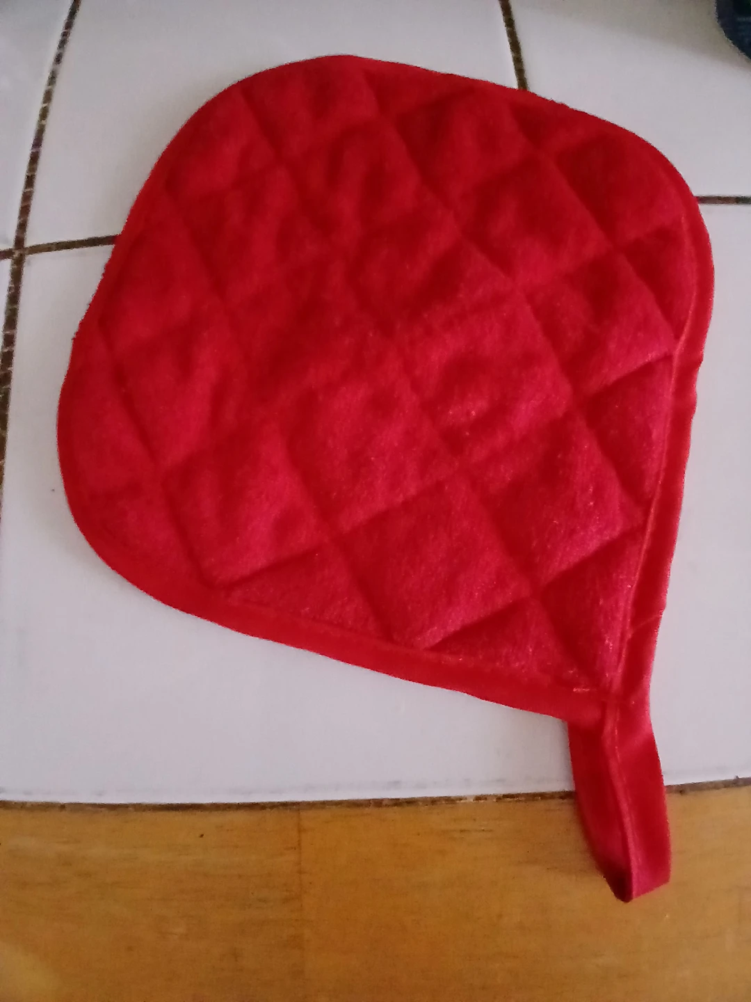 Red Quilted Pot Holder🏈