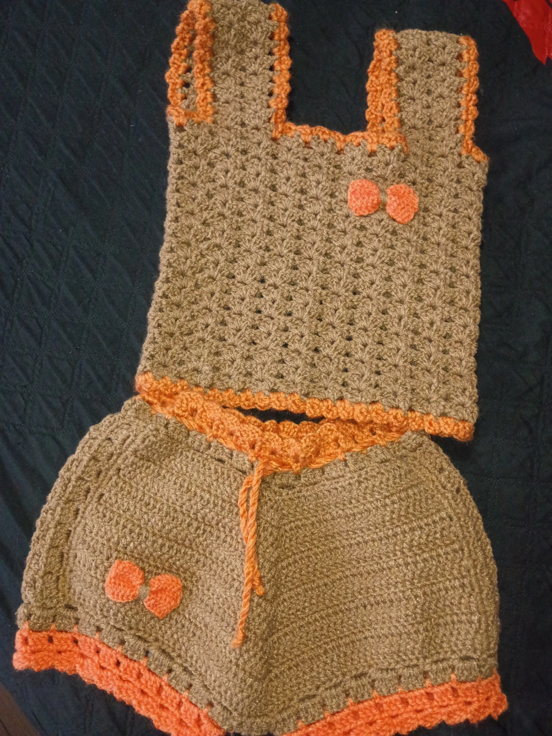 Handmade Crochet Two-Piece Set