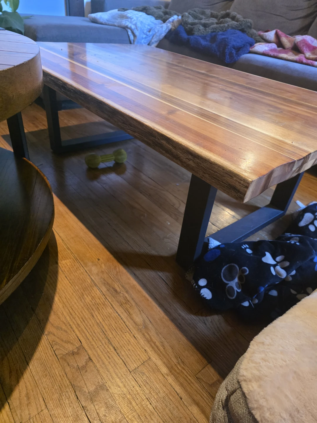 Wood coffee table