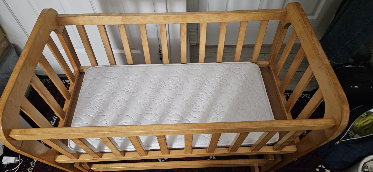 Beautiful Wooden Baby Cradle / Rocking Crib