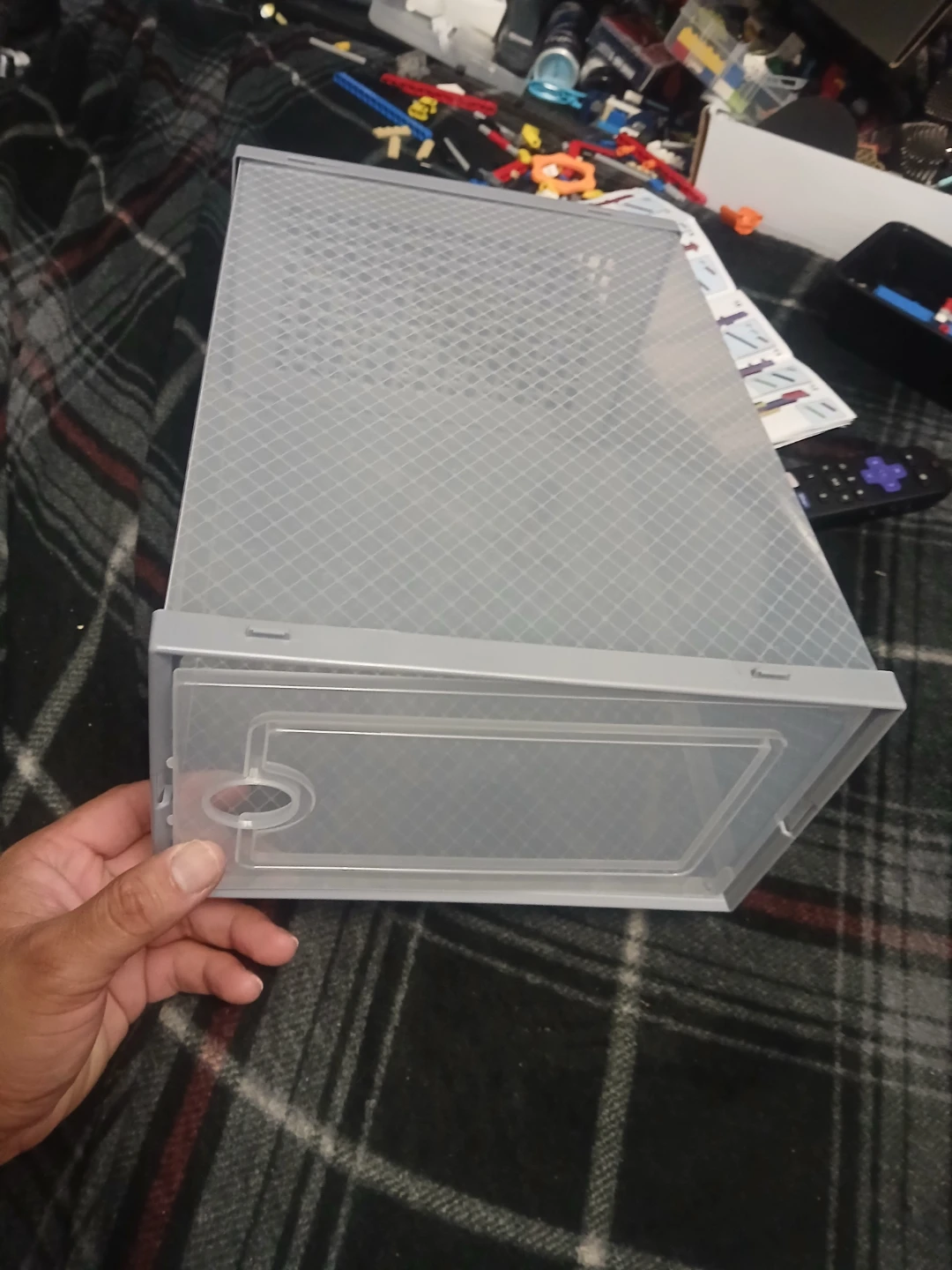 Stackable Clamshell Shoe Storage Box - photo 2