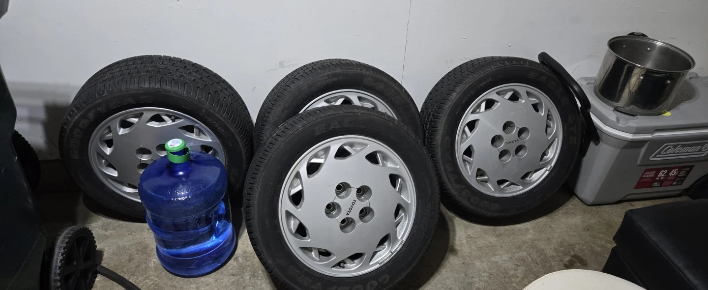 Set of 4 Toyota Wheels with Goodyear Tires