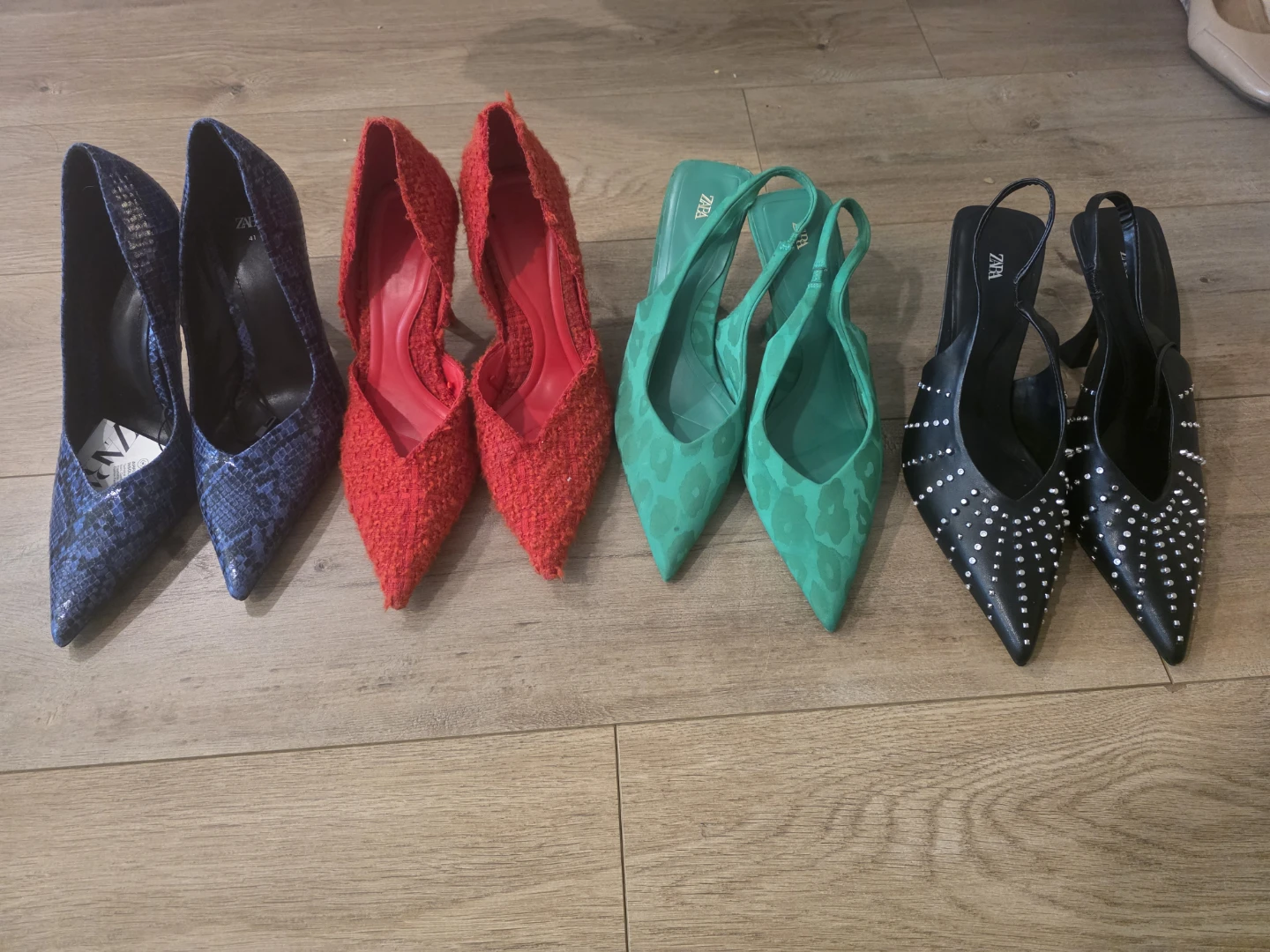 Set of 4 Pairs of Zara Heels Size 41