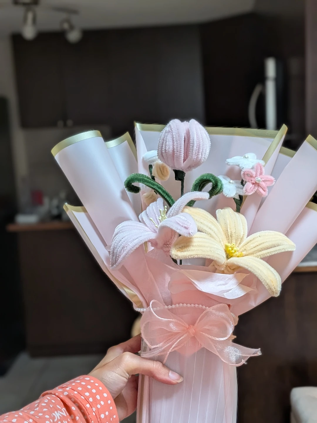Nush customized Handmade Pipe Cleaner Flower Bouquet - photo 3