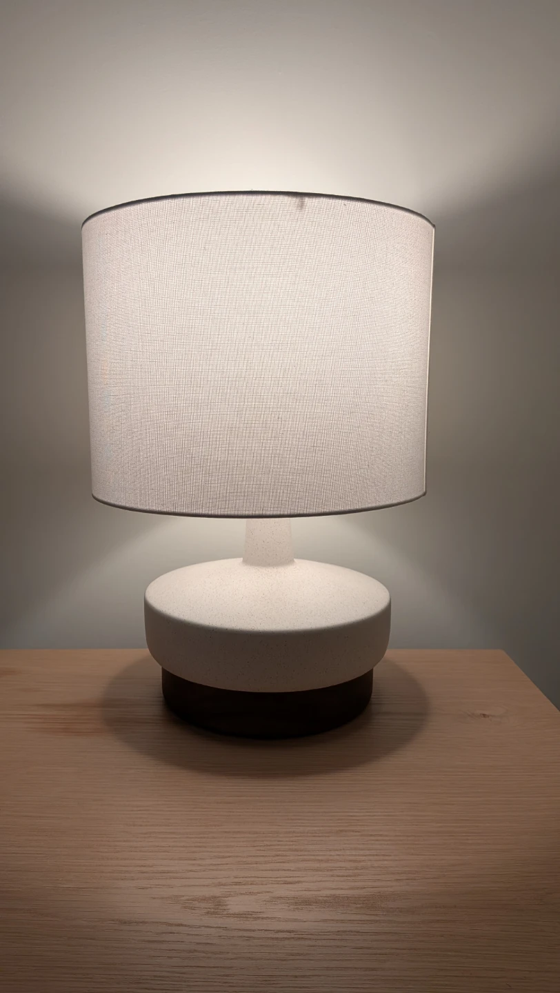 West Elm Wood & Ceramic Table Lamp (Set of 2)