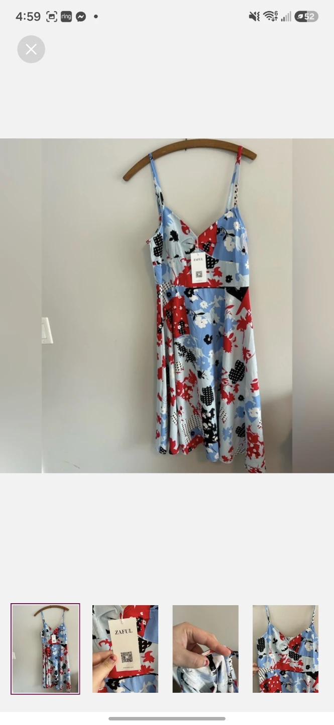 ZAFUL Floral Print Midi Dress