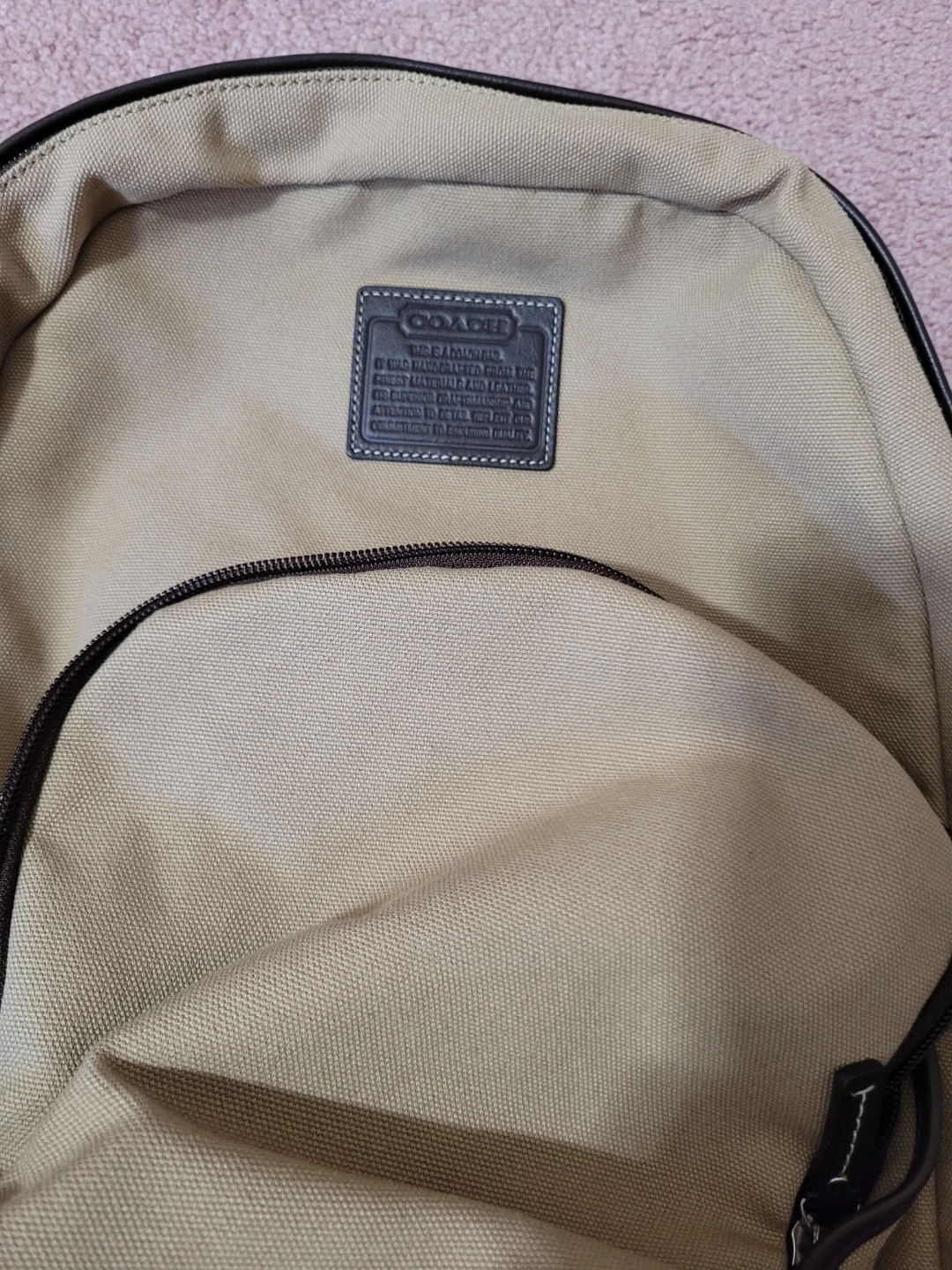 🏈Coach Canvas and Leather Backpack - photo 2