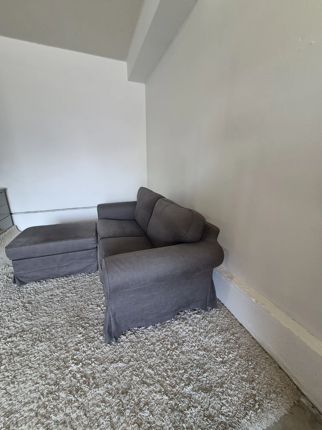 Ikea Ektorp Uppland Loveseat 2 Seater Sofa with Storage Ottoman - photo 3