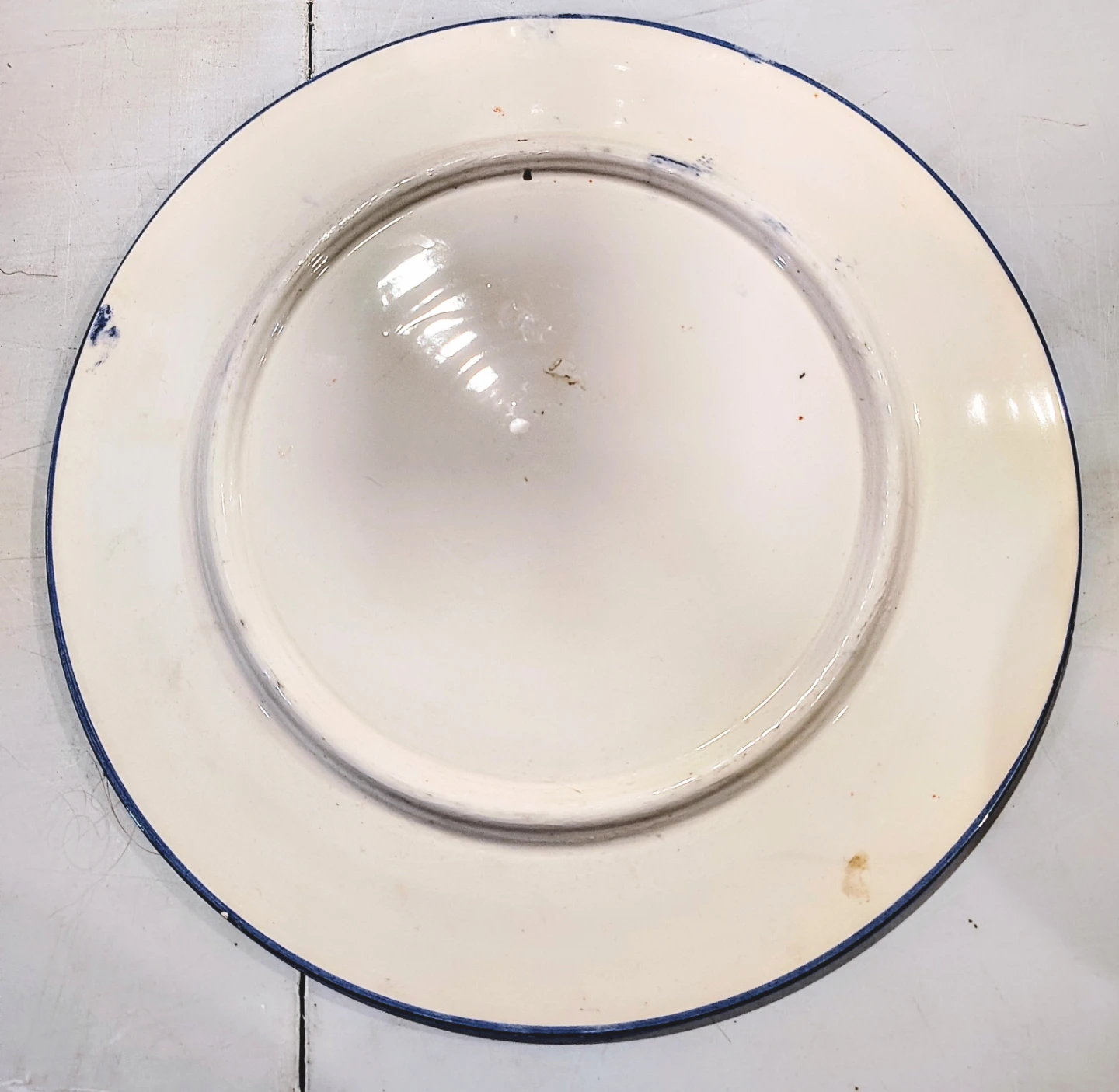 Vintage Jerusalem Decorative Plate – Blue Rim – - photo 3