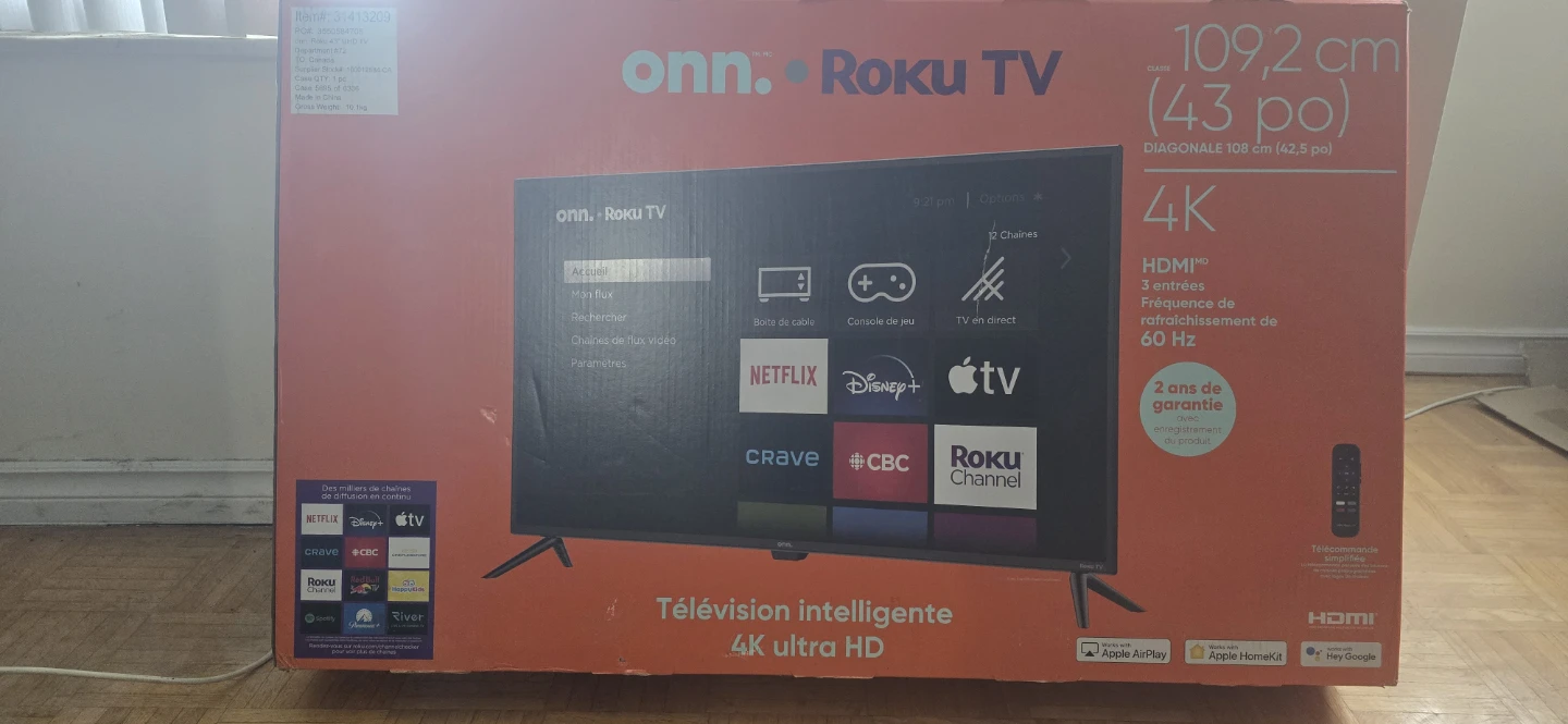 Onn. Roku TV 43-inch 4K Smart TV - photo 2