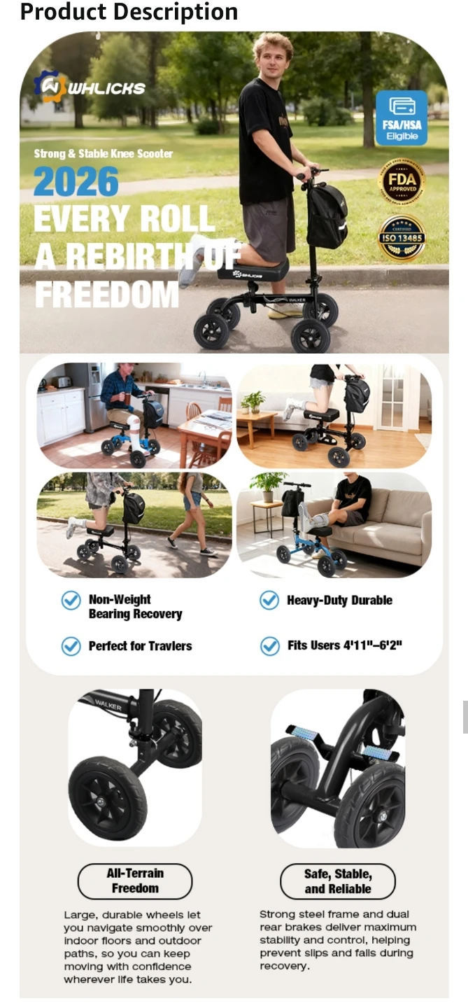 NEW- Steerable Knee Scooter - photo 5