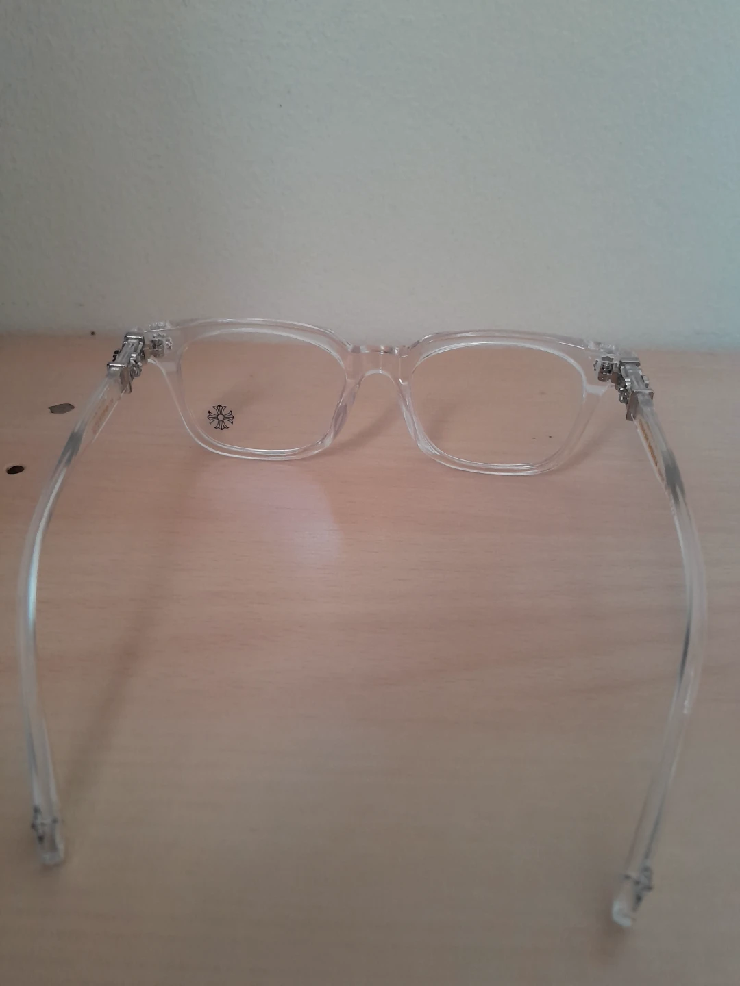 Clear and silver Chrome hearts glasses. - photo 2