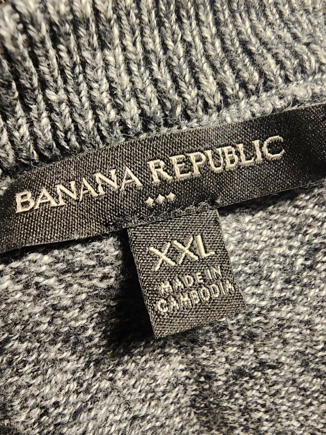 Banana Republic XXL Gray Henley Sweater - photo 2