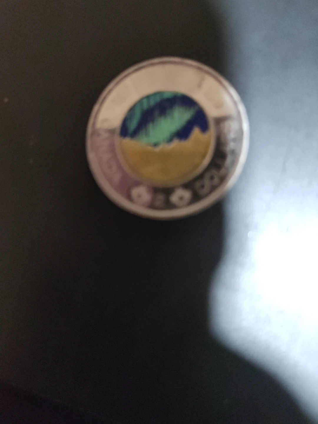 *RARE*NORTHERN PEAKS*2017 Canada Aurora borealis Toonie - photo 2