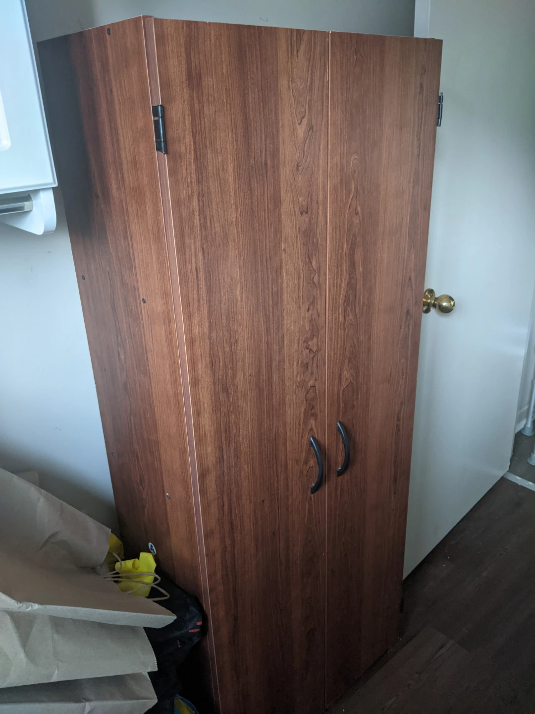 Tall Wooden Storage Cabinet