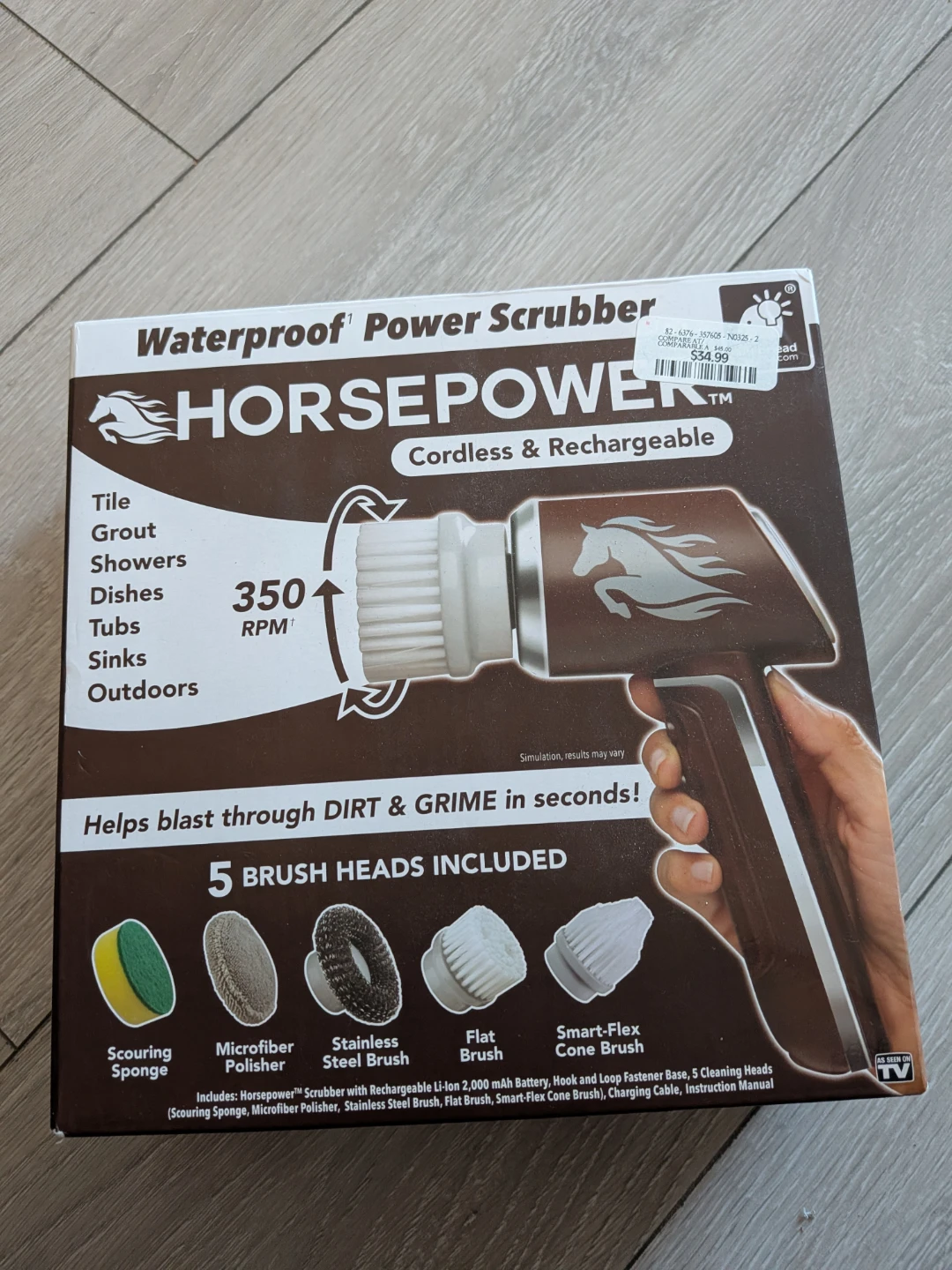 Cordless Waterproof Power Scrubber