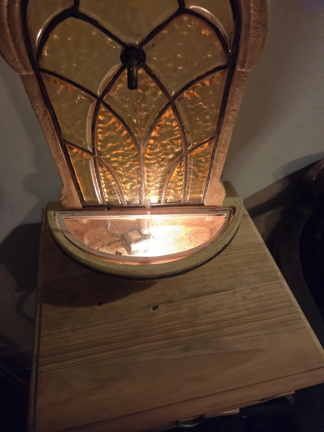 Wall-Mounted Stained Glass Indoor Fountain - photo 3